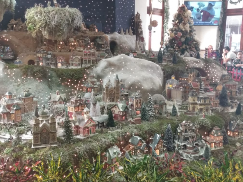 Nacimiento monumental en un café de Veracruz