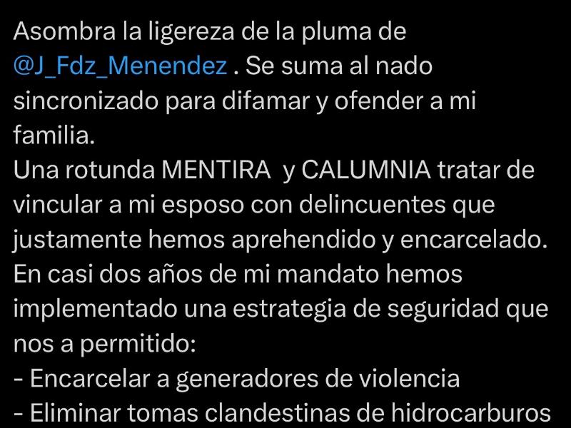 Nahle reta a columnista a probar señalamientos contra su esposo