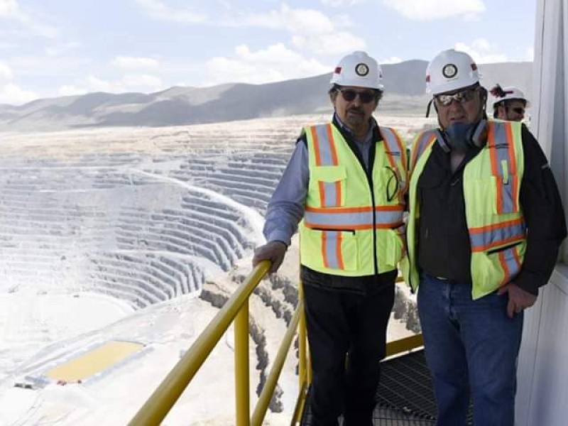 Napoleón Gómez Urrutia visitó Peñasquito