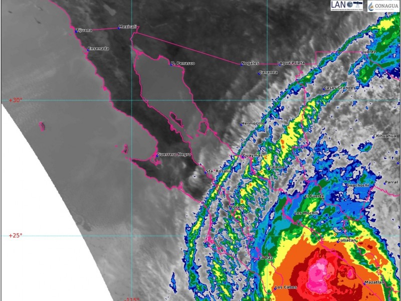 Narda amenaza al Golfo de California con lluvias