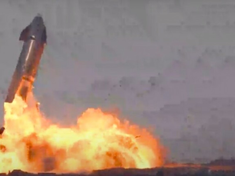 Nave de Starship de SpaceX explota justo al aterrizar