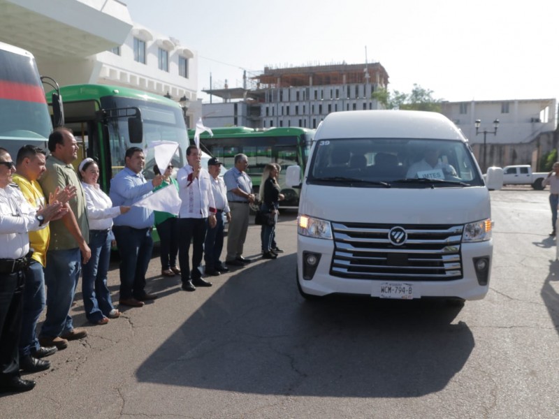 Navojoa: Llegan cuatro unidades a reforzar el transporte urbano