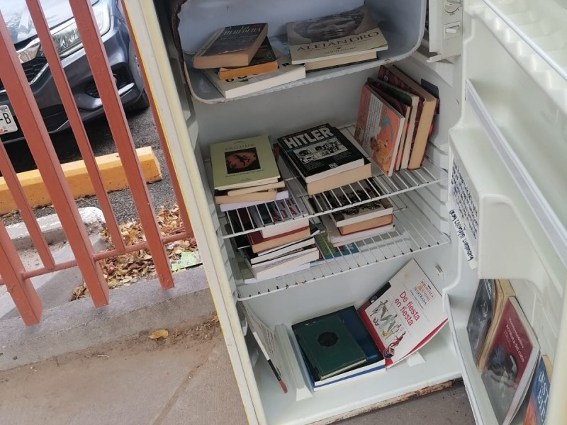Navojoa: Con minibiblioteca busca promover la lectura, pero la roban