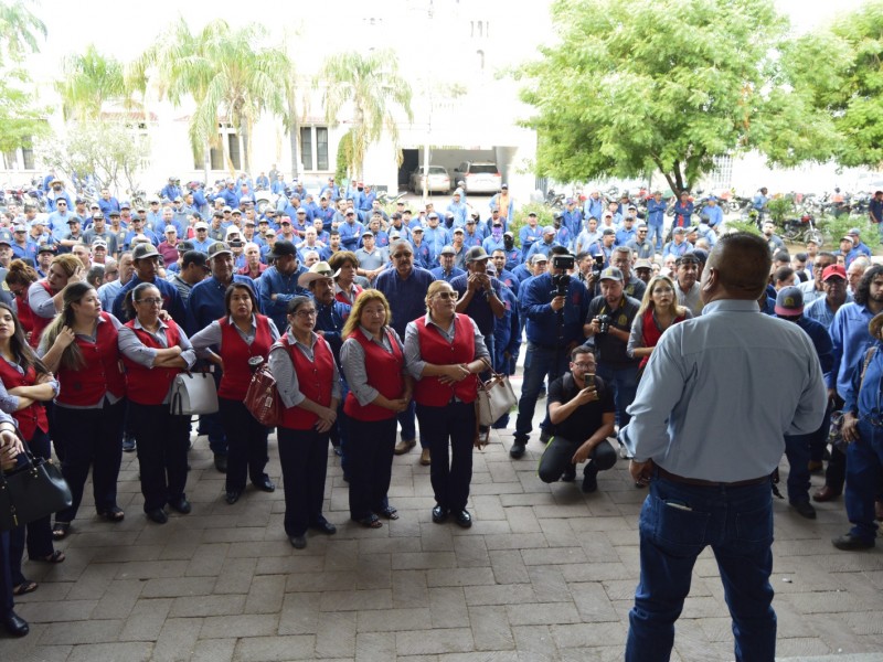 Navojoa: Denuncian sindicalizados del Ayuntamiento violaciones al contrato colectivo