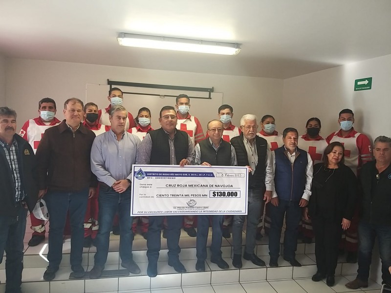 Navojoa: Recibe Cruz Roja donativo de 130 mil pesos