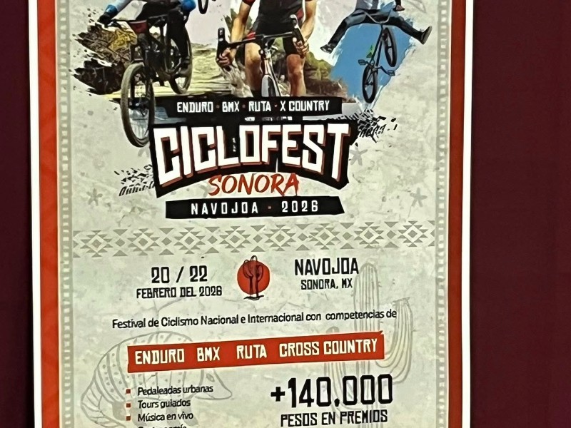 navojoa se prepara para recibir a mil ciclistas en el “ciclofest 2026”