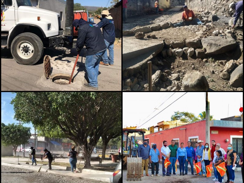 Nayarit al 50% en rehabilitación de agua, drenaje y vialidades