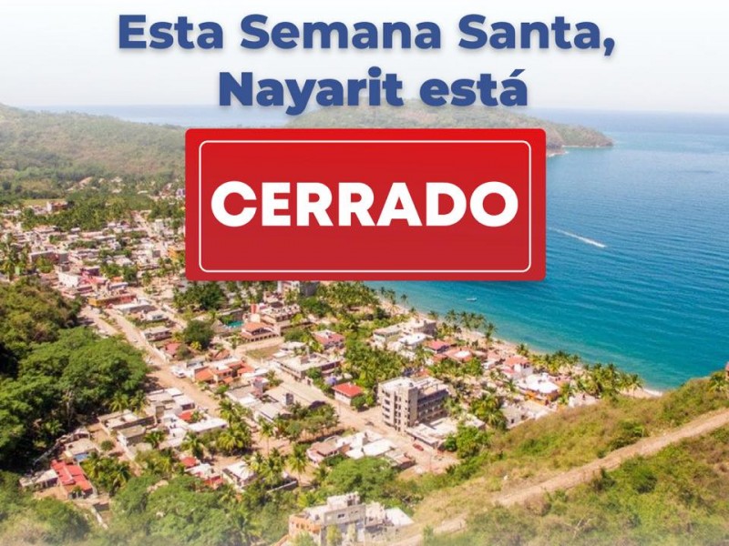 Nayarit cierra totalmente sus playas