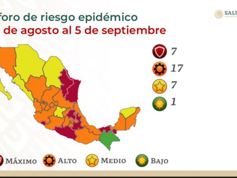 Nayarit pasará a color naranja próximo lunes 23 de agosto