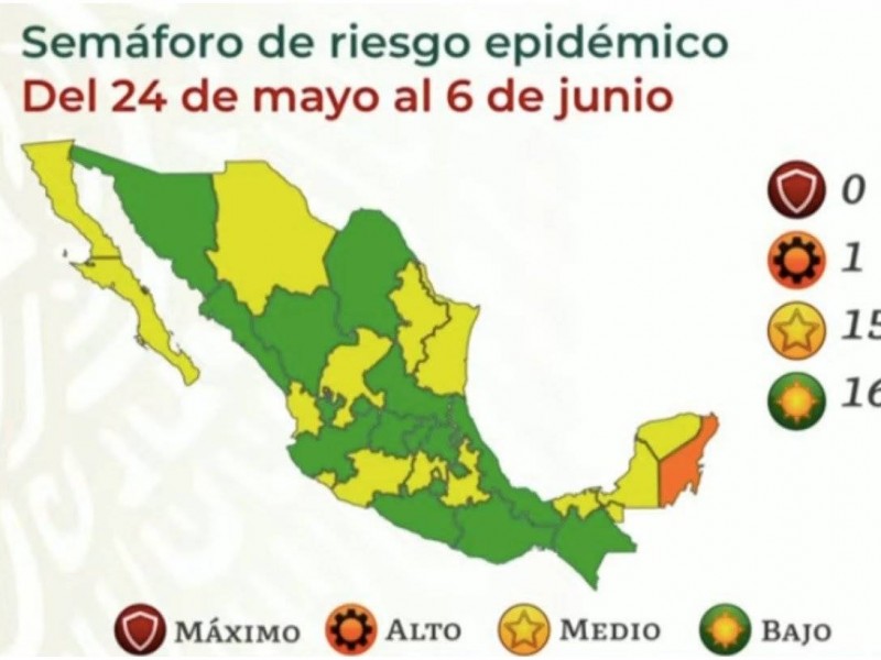 Nayarit regresa a semáforo amarillo