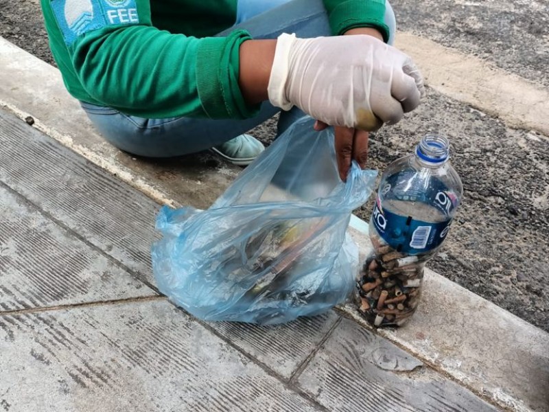 Necesario que fumadores desechen correctamente colillas de cigarro