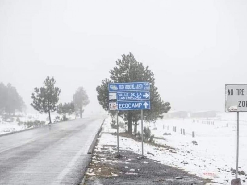 Cae nieve en CDMX: el Ajusco, Milpa Alta y Cuajimalpa