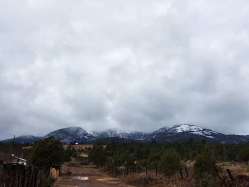 Nevada en Nácori Chico, tome sus precacuciones