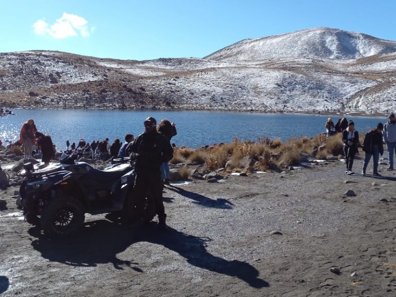 Nevado de Toluca se llena de visitantes