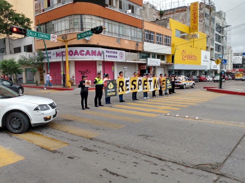 Escasa cultura de respeto al peatón en Tuxtla