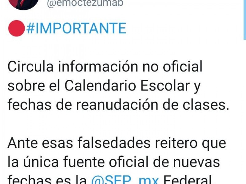 Niega SEP presunta cancelación de clases por Covid19