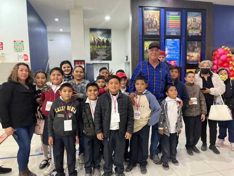 Niños de comunidades rurales conocen el cine