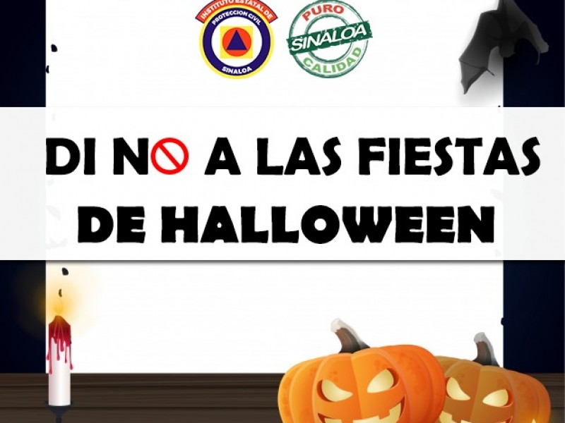 No a las fiestas de Halloween: Protección  Civil