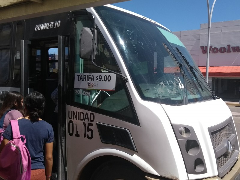 No bajarán tarifa en transporte urbano de Navojoa