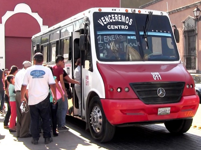 No habrá aumento en tarifa de transporte público