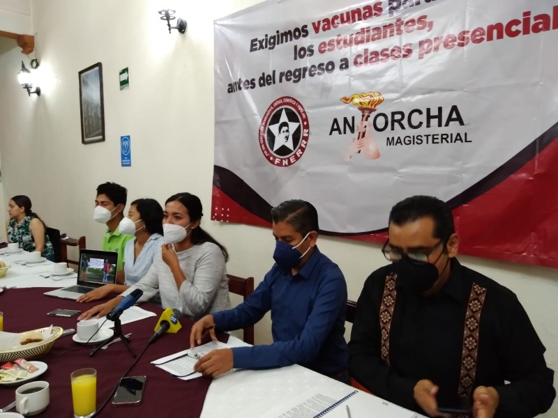 No hay condiciones para regreso a clases en Puebla: FNERRR