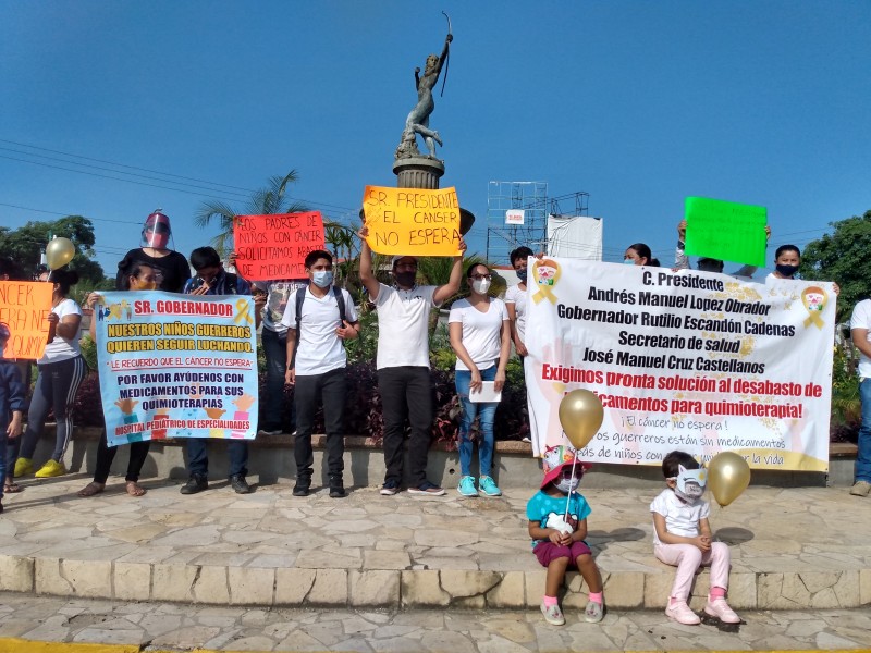 No hay quimios: protestan pacientes oncológicos de Hospital Pediátrico