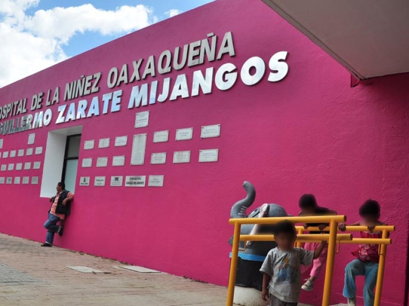 No llegan quimioterapias prometidas al Hospital de la Niñez Oaxaqueña