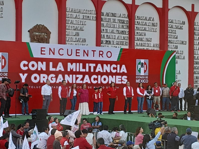 No mas abrazos, candidata Xóchitl Galvez visita Estado de México