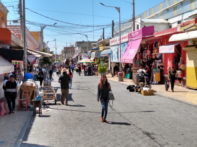 No sé detiene la actividad comercial en la ciudad