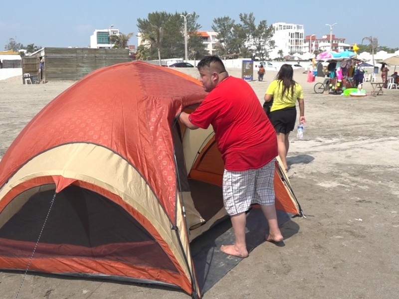 No se permitirá acampar en playas de Veracruz