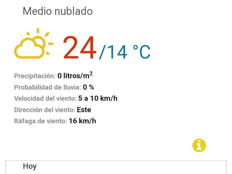 No se pronostican lluvias para este domingo en Tehuacán