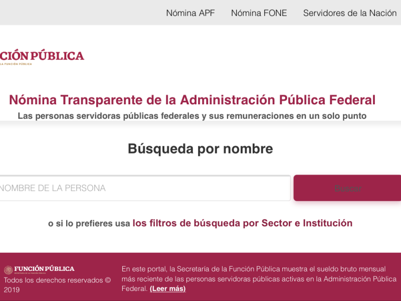 Nómina Transparente, un catálogo para la delincuencia