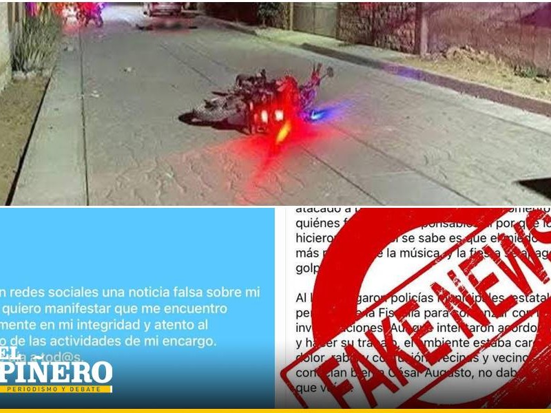 Noticias falsas sobre asesinato en Xoxocotlan Oax,