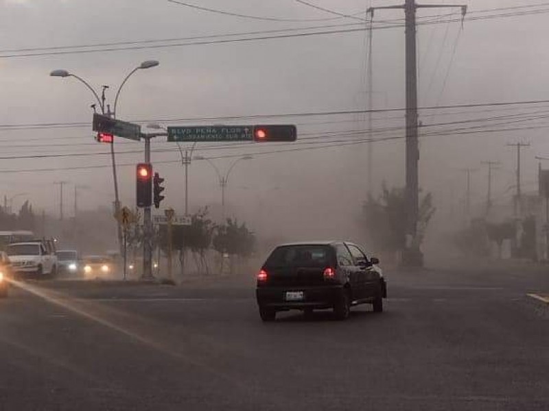 Nuevamente fuertes vientos en la entidad