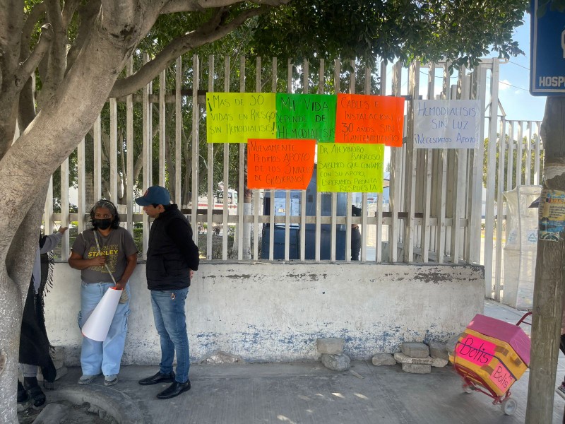 Nuevamente Hospital General sin equipo de hemodiálisis