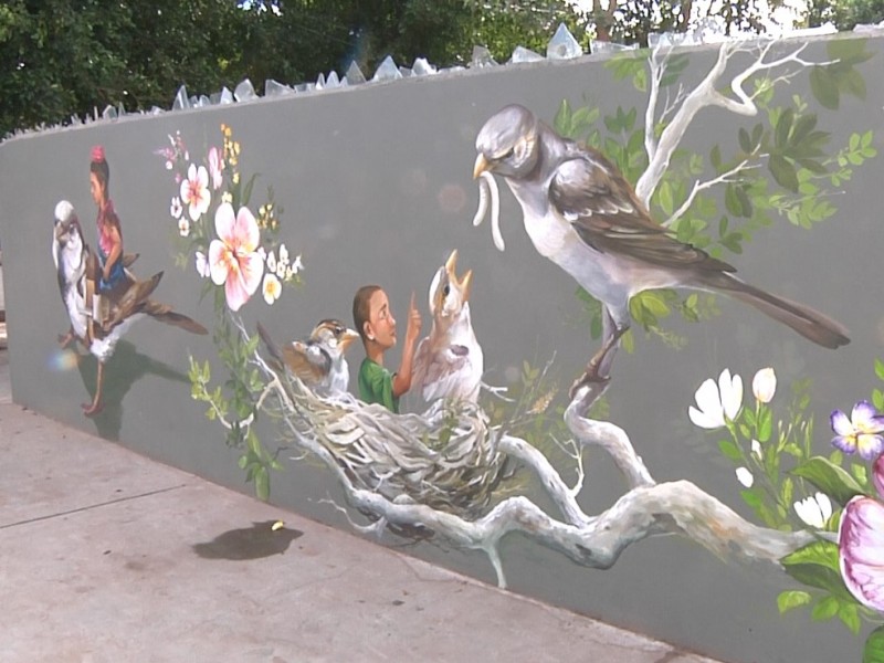 Nuevas aves en Cócorit, sigue proyecto de murales