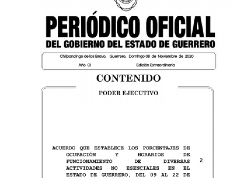 Nuevas medidas restrictivas estarán vigentes hasta el 22 de noviembre