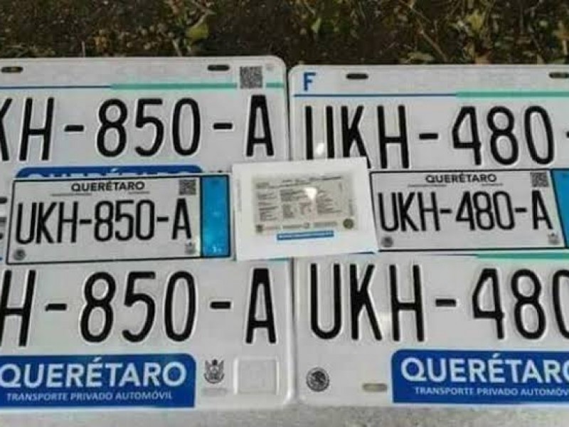 Nuevas placas llegarán al domicilio de los Queretanos