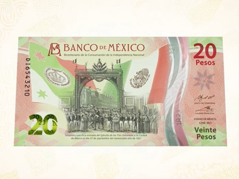 Nuevo billete de 20 pesos: estas son sus características