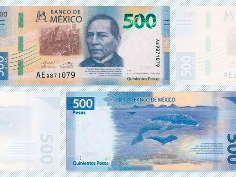 Nuevo billete de 500  tiene a Benito