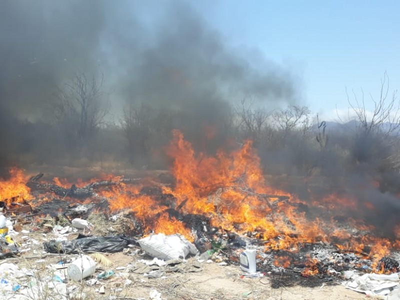 Nuevo incendio en basurero de La Paz