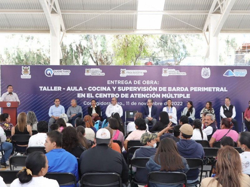 Nuevo taller-aula-cocina en Centro de Atención Múltiple de Corregidora