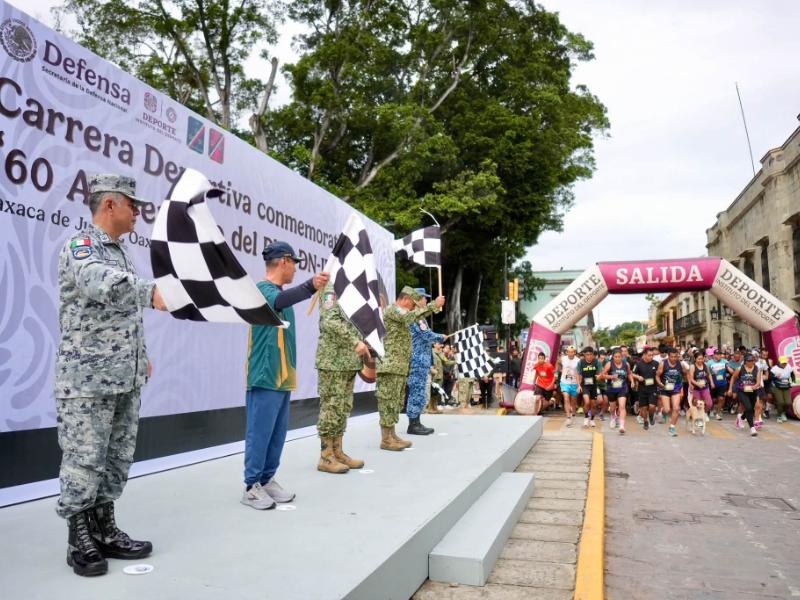 Oaxaca celebra con carrera atlética los 60 años del Plan DN-III-E
