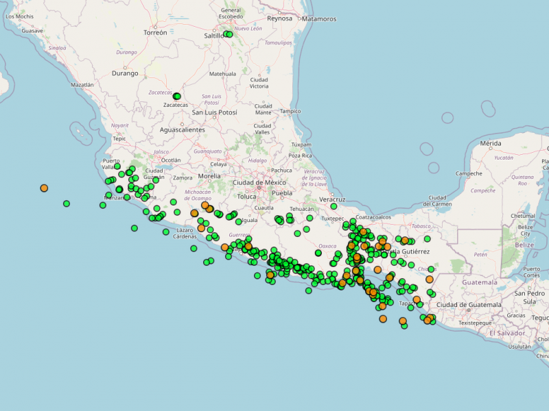 Oaxaca encabeza el 42% de sismos registrados en México