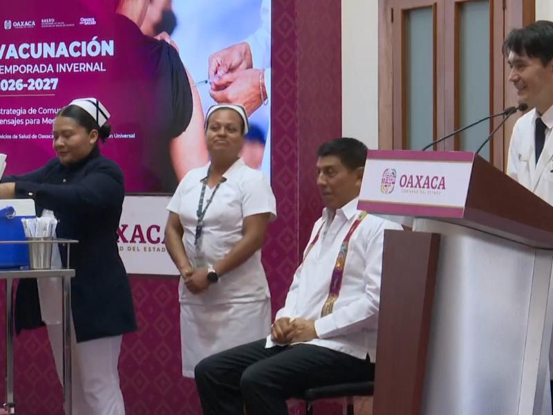 Oaxaca inicia campaña invernal con más de 957 mil vacunas gratuitas