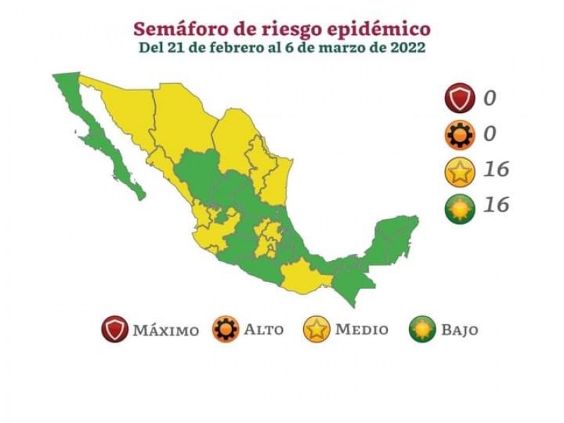 Oaxaca permanecerá en el semáforo de riesgo epidemiológico color amarillo