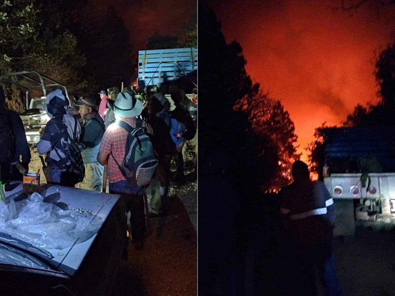 Oaxaca pide apoyo a Tehuacán por incendios, solicitan víveres