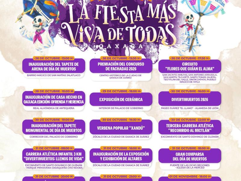 Oaxaca se prepara para celebrar el Día de Muertos 2026
