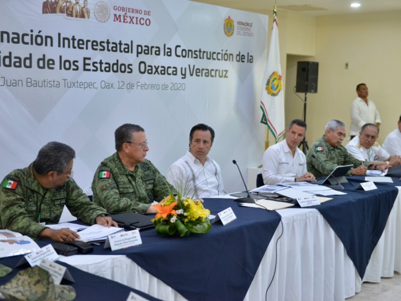 Oaxaca y Veracruz acuerdan estrategias de seguridad en la Cuenca