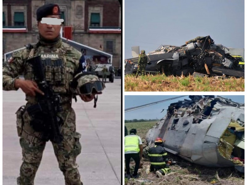 Oaxaqueño uno de los marinos muertos en desplome de helicóptero
